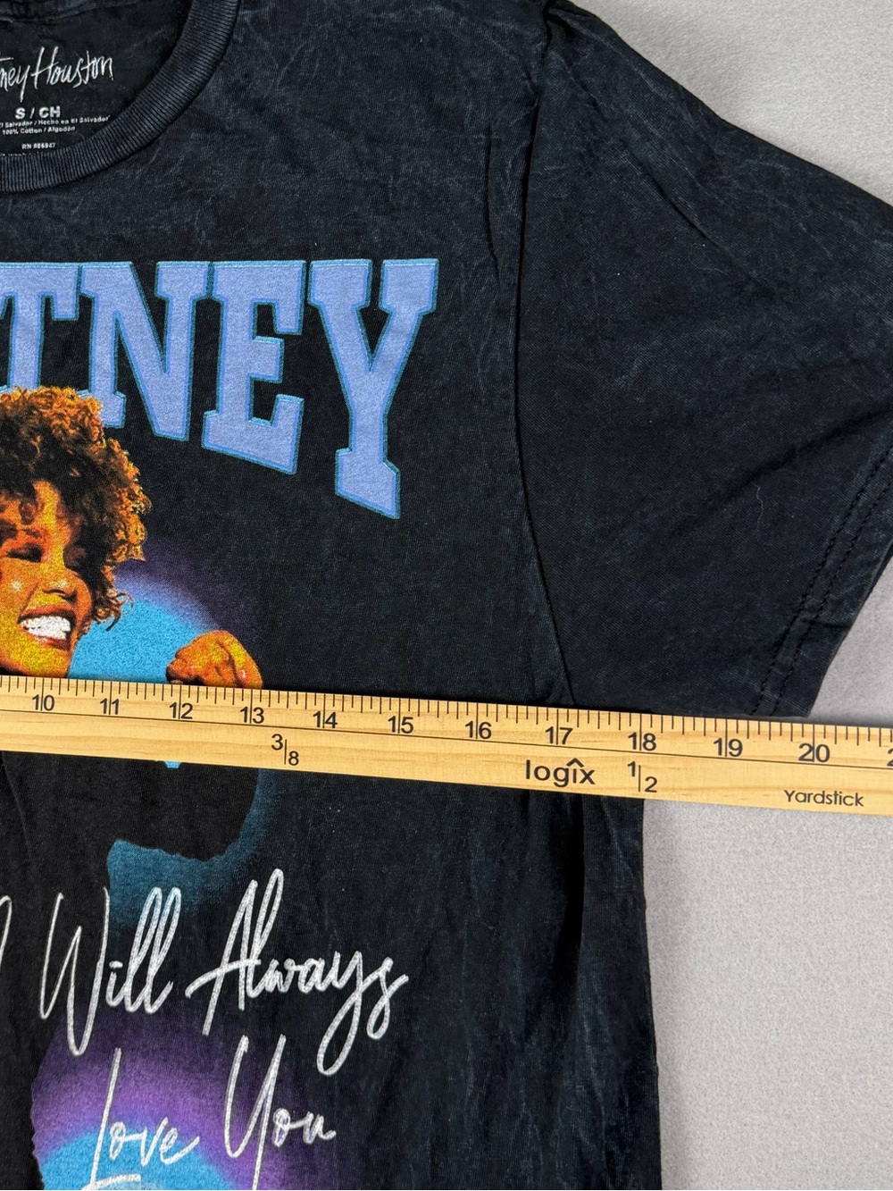 Whitney Houston Black Graphic Short Sleeve Tee - Icon Portrait - Picture 4 of 6